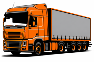 Orange HGV illustration representing operator licence compliance planning
